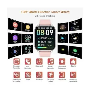 MuGo Reloj inteligente para mujer reloj de fitness con_2