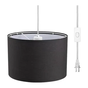 DEWENWILS Lámpara colgante enchufable con cable_1