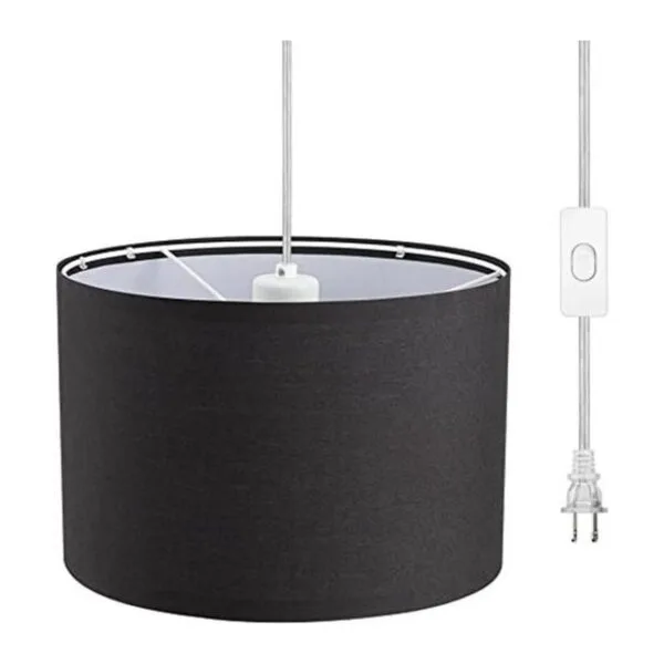 DEWENWILS Lámpara colgante enchufable con cable_1