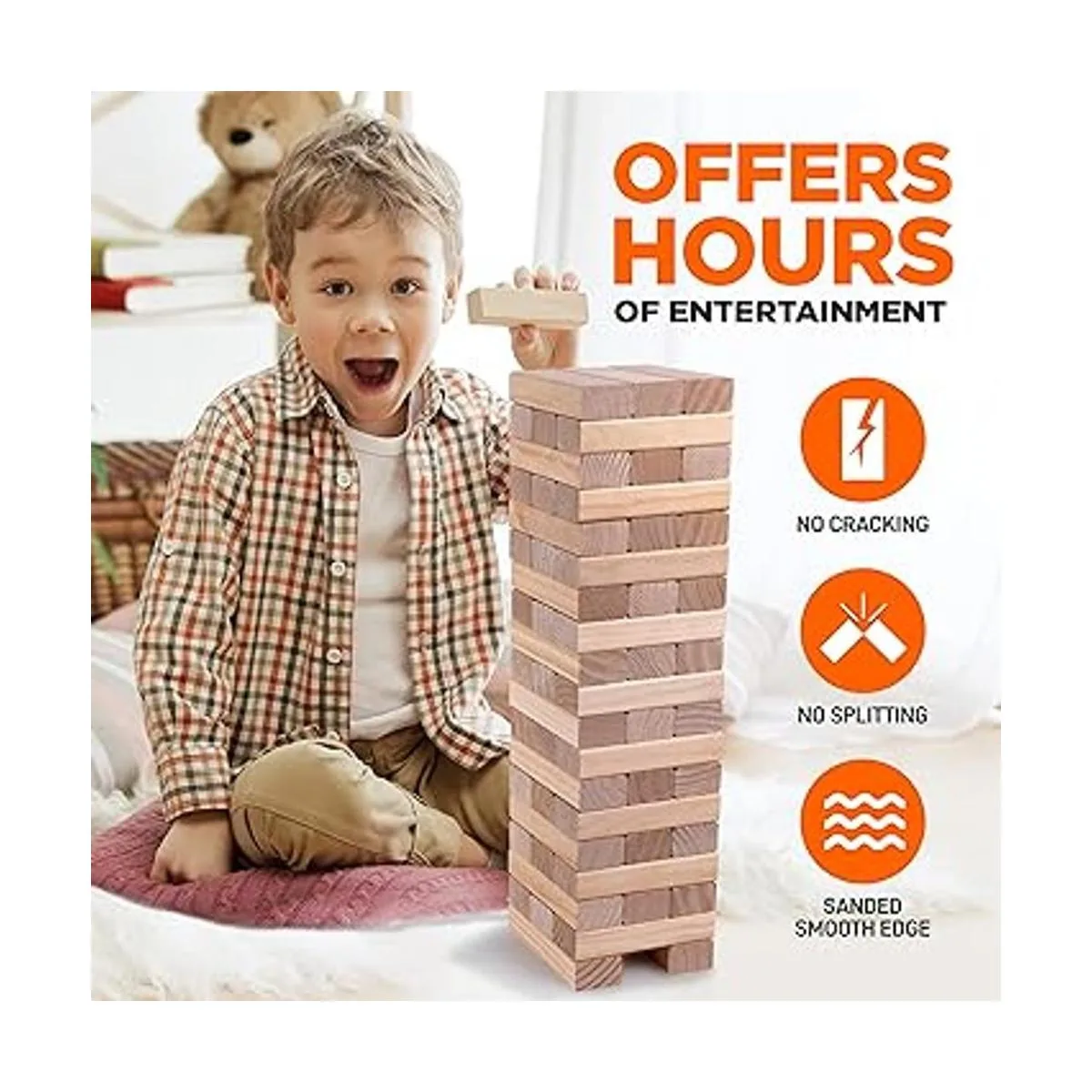 Juego gigante de torre de caída de 56 piezas juego de_6