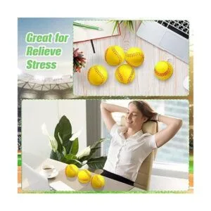 Paquete de 50 mini bolas de softbol para el estrés de 2.5_6