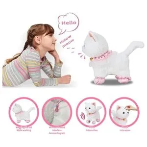 Juguete electrónico interactivo de peluche que camina y_4