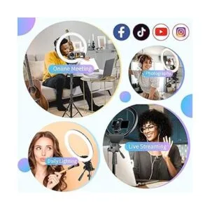 Sensyne Anillo de luz de 12 pulgadas con trípode para_2