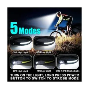 PSDRIQQ Linterna de faro frontal paquete de 3 faros_2