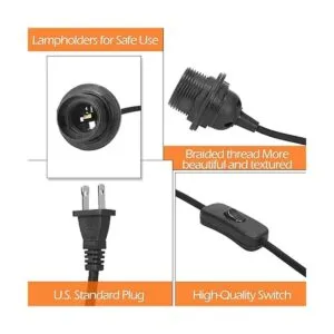 Kit de 6 luces colgantes E26E27 kit de lámpara colgante_3