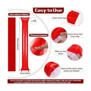 Sosation Pompones de animadora y palos de trueno palos de_3