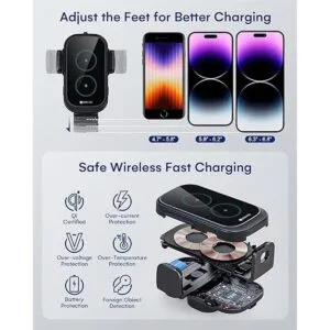 Bobinas dobles Cargador inalámbrico de automóvil_4