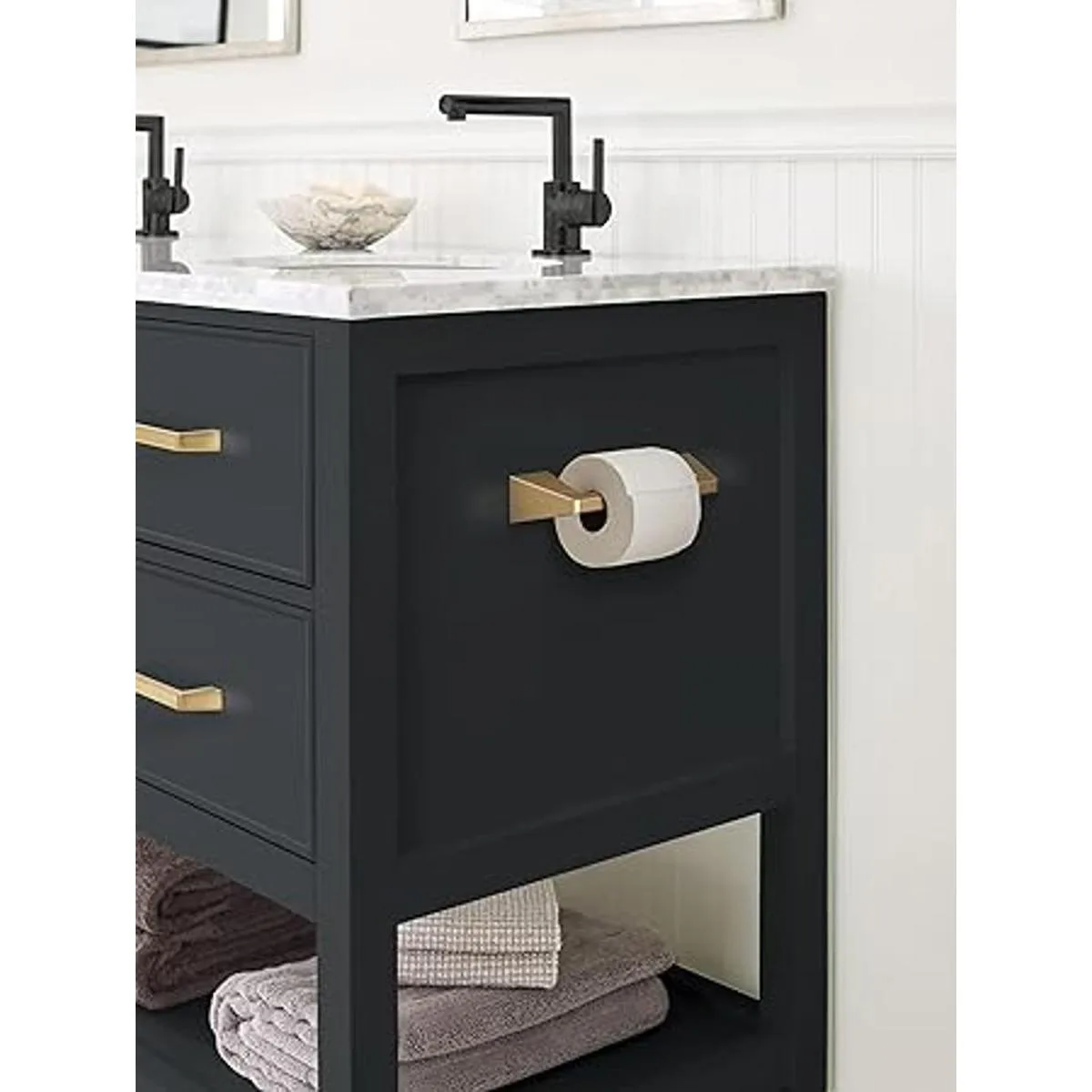 Amerock Soporte de papel higiénico Bronce champán_2