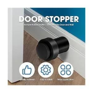 Tope de puerta de acero inoxidable cilíndrico para puerta_4
