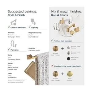 Amerock Soporte de papel higiénico Bronce champán_5