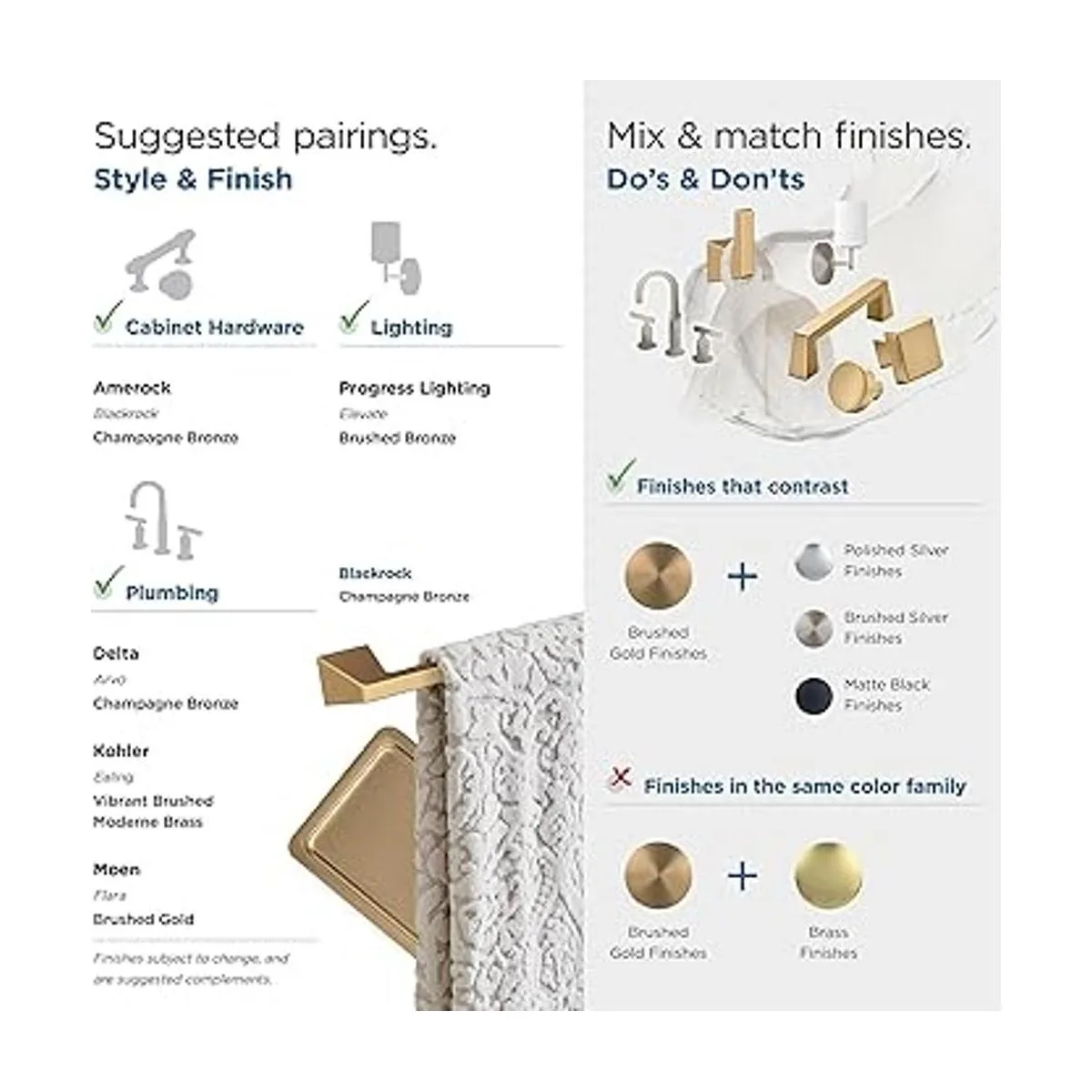 Amerock Soporte de papel higiénico Bronce champán_5