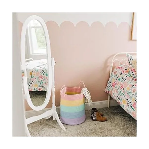 OrganiHaus Cesta arcoíris para decoración de aula pastel_4