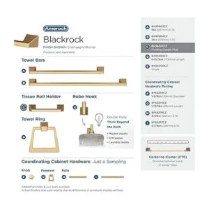 Amerock Soporte de papel higiénico Bronce champán_4