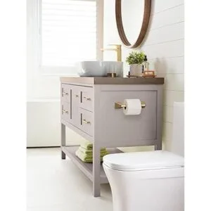 Amerock Soporte de papel higiénico Bronce champán_3