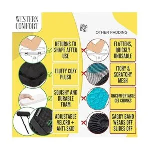 WESTERN COMFORT Almohadillas de espuma viscoelástica suave_5