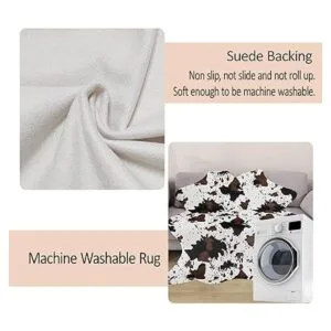 Fixseed Alfombra de piel sintética de vaca para sala de_7