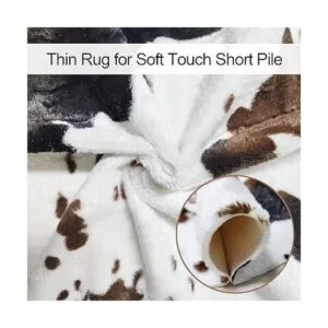 Fixseed Alfombra de piel sintética de vaca para sala de_6