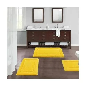 SHACOS Juego de alfombras de baño de 3 piezas ultra suaves_2