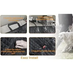 Dog Car Seat Cover for Back Seat Cover for Kids ISOFIX Car_5