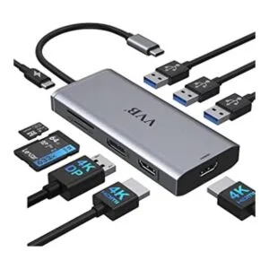 Estación de acoplamiento USB C con monitor dual estación_1