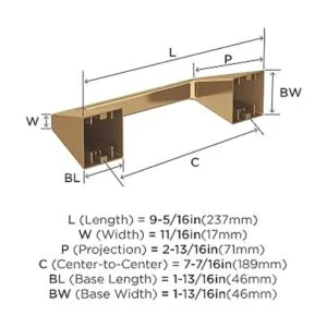 Amerock Soporte de papel higiénico Bronce champán_6
