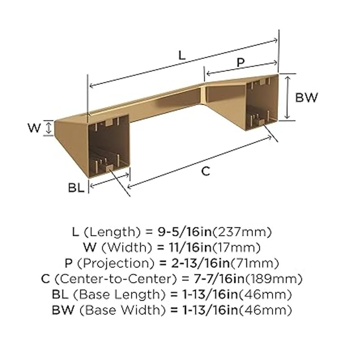 Amerock Soporte de papel higiénico Bronce champán_6