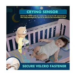 Baby Sound Soother Cry Activated Sensor Toy Bear White_5