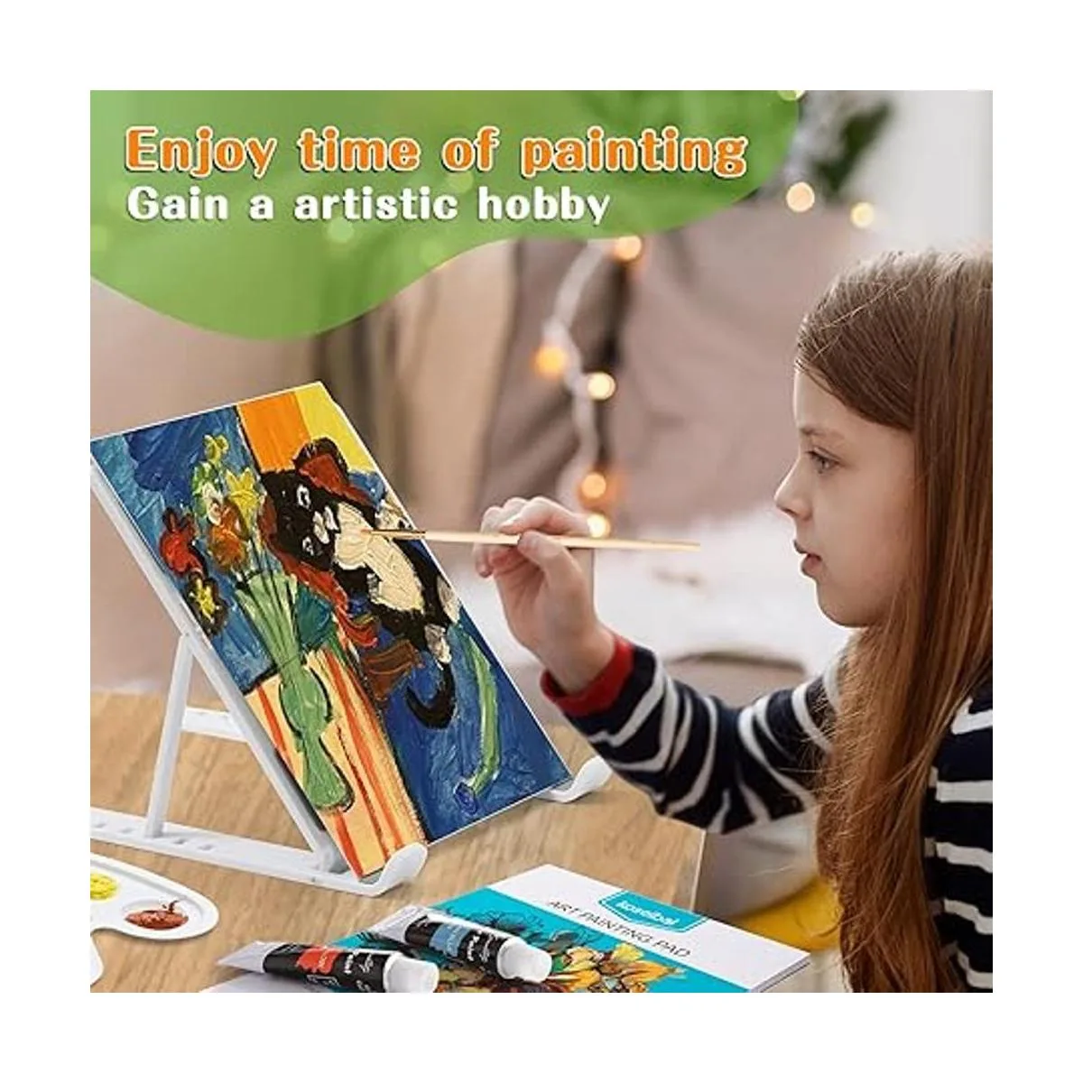 Kit de pintura de 48 piezas con 24 pinturas acrílicas 8_6