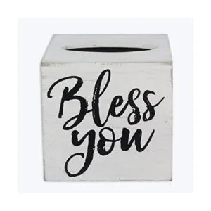 Youngs Inc. Wood Bless You Funda para caja de pañuelos_1