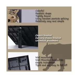 BDYDT Juego de bloques de construcción de tigre artístico;_6