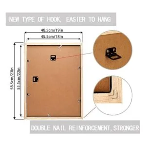 WOFFMX Marcos de fotos con diamantes de 18 x 22 pulgadas_4