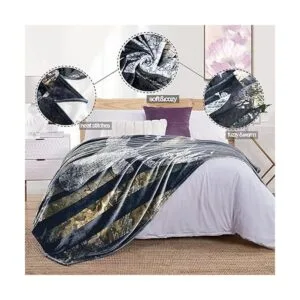 Manta de caza con bandera de ciervo de camuflaje de EE._5