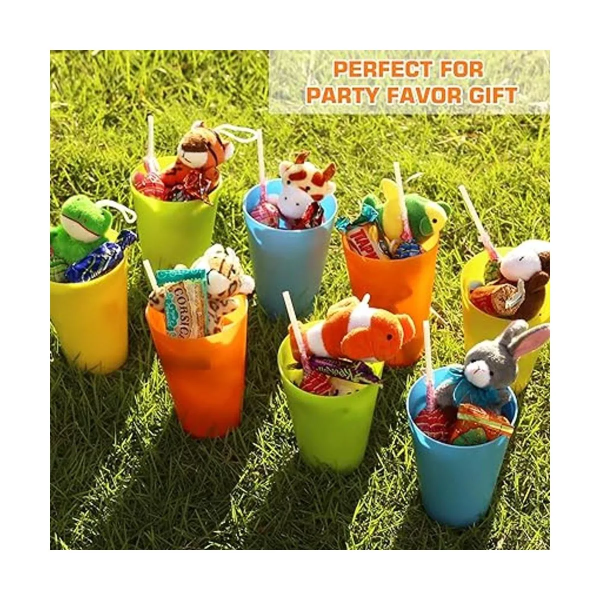 Paquete de 56 mini juguetes de animales de peluche a_3