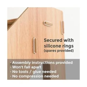 Tapeera Elevador de exhibición de madera al por menor de 4_6