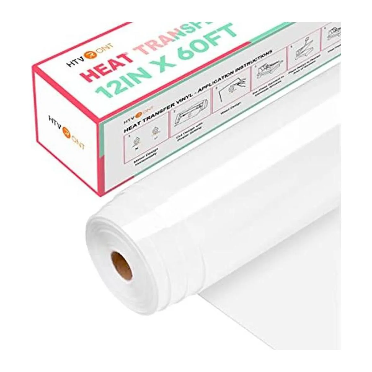 HTVRONT Vinilo de transferencia de calor blanco para_1