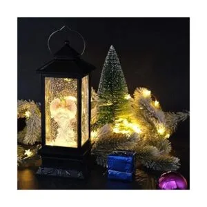 Eldnacele Linterna navideña musical de globo operada_6