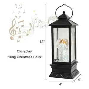 Eldnacele Linterna navideña musical de globo operada_3