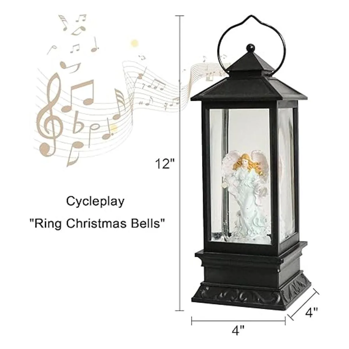 Eldnacele Linterna navideña musical de globo operada_3