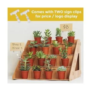 Tapeera Elevador de exhibición de madera al por menor de 4_5