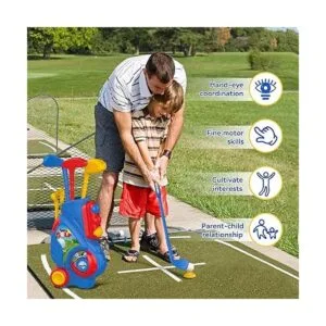 Liberry Juego de golf para niños pequeños carrito de golf_4