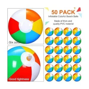 Paquete de 50 bolas inflables de playa de 5 pulgadas para_2