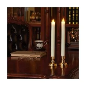 CozierGlow Velas cónicas sin llama parpadeantes con_3