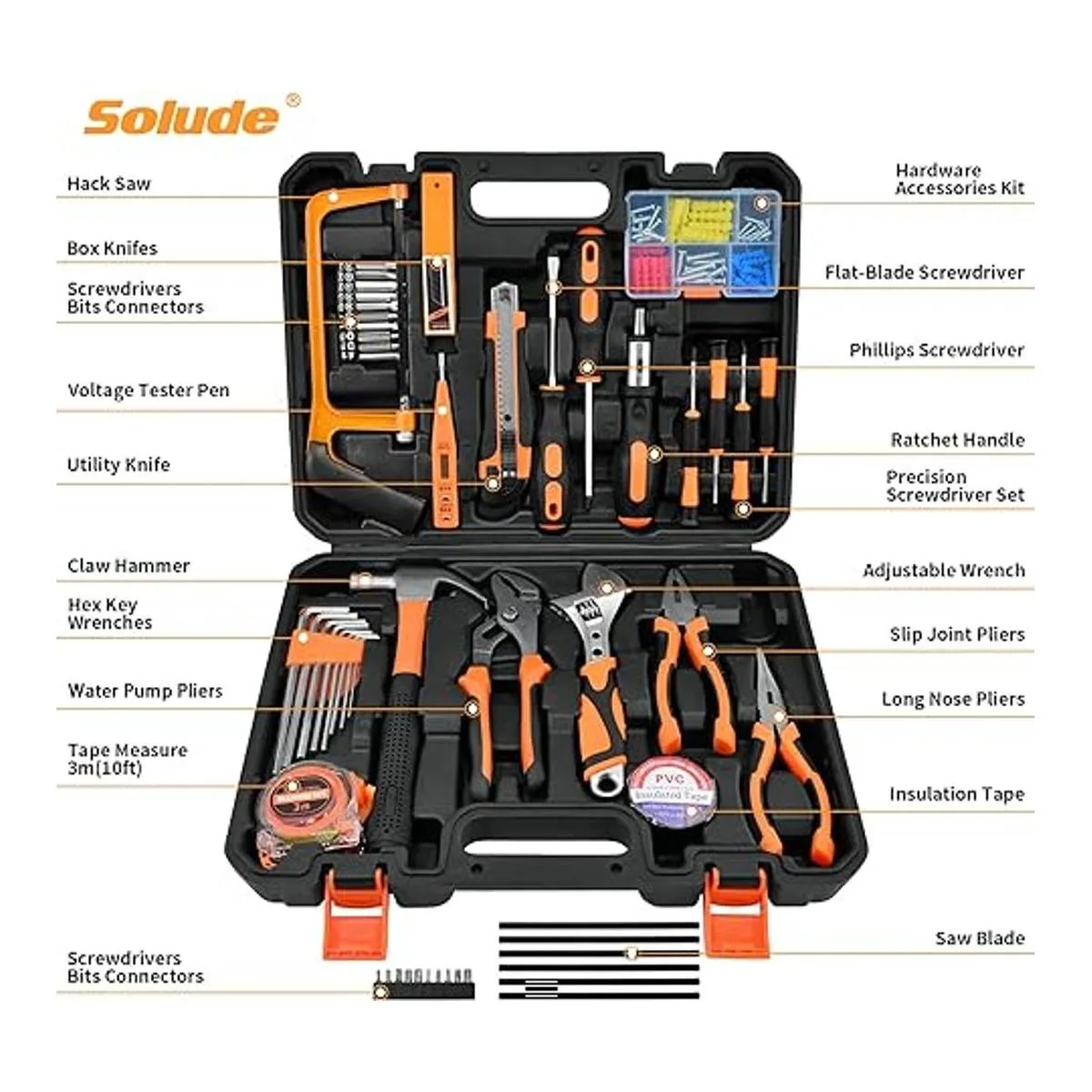 SOLUDE Juego de herramientas kit de herramientas de_2