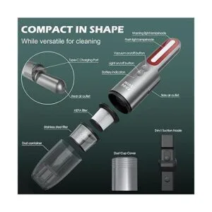 Minthouz Aspiradora portátil de mano inalámbrica_2