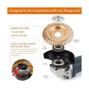 Pomsare Amoladora angular disco de tallado de madera_2