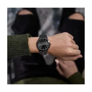 BUREI Relojes minimalistas delgados para hombre de acero_3