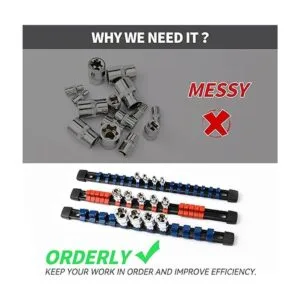 ALOANES Organizador de llaves de plástico ABS de 12_2