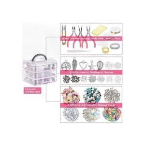Cridoz Suministros para hacer joyas kit de herramientas_3