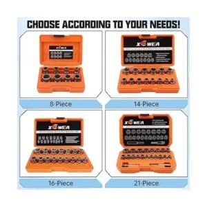 XEWEA Juego de extractor de tuercas de pernos juego de_3