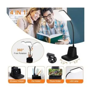 Vicsoon Lámpara de escritorio con cargador inalámbrico_4